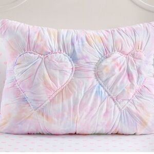 Pottery Barn Kids Textured Tie Dye Heart Standard Sham #2